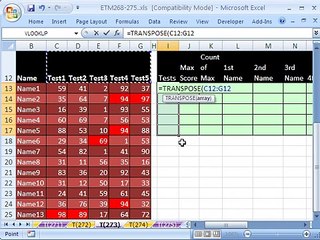 Excel Magic Trick # 273: Extract Top 5 Records w Formula