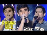 Heartthrobs JM, Matt and Neil joins The Singing Bee