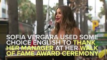Sofia Vergara Gets Her Own Star On The Walk Of Fame