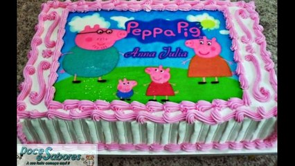 Bolos Peppa Pig decorados para festa infantil