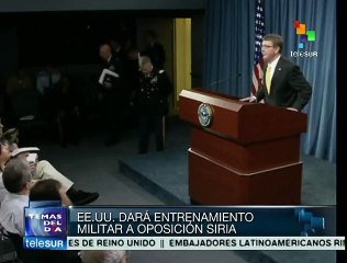 EE.UU. dará entrenamiento militar a oposición siria