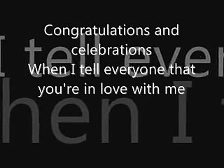 Congratulations by Cliff Richard lyrics