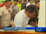 Presidente Correa inauguró escuela del milenio en Orellana