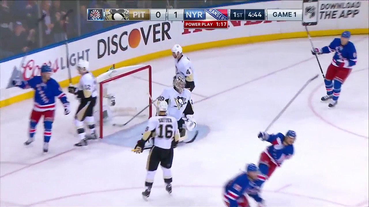 NHL 2014-15 Conference 1-4 Final G1 - New York Rangers vs Pittsburgh Penguins - 2015.04.16 Highlights