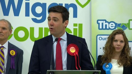 Andy Burnham holds Leigh for Labour