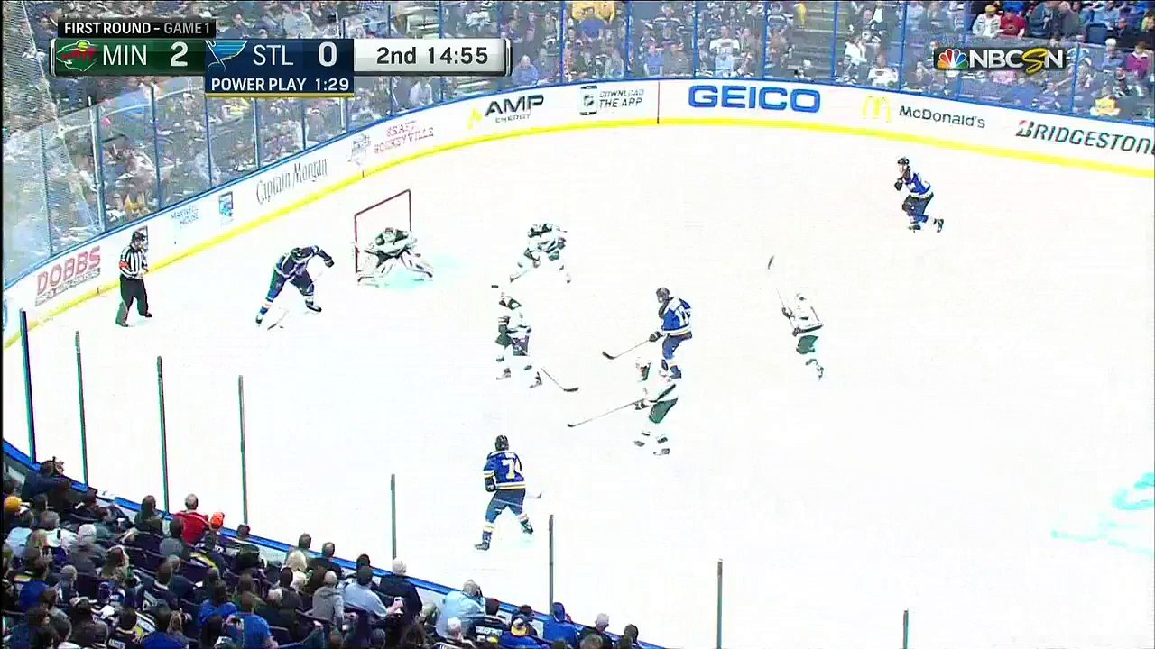 NHL 2014-15 Conference 1-4 Final G1 - St. Louis Blues vs Minnesota Wild - 2015.04.16 Highlights