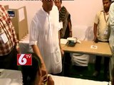 Andhra Pradesh Governor ESL Narasimhan and his wife cast their vote