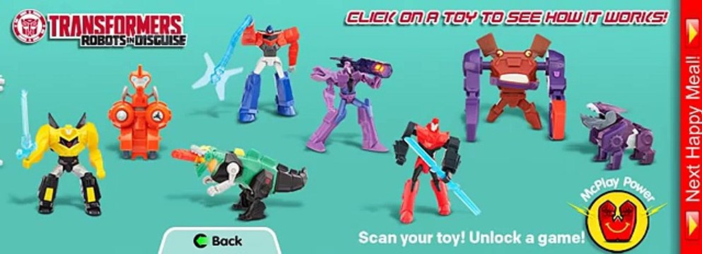 McDonald's Transformers: Robots in Disguise Toys