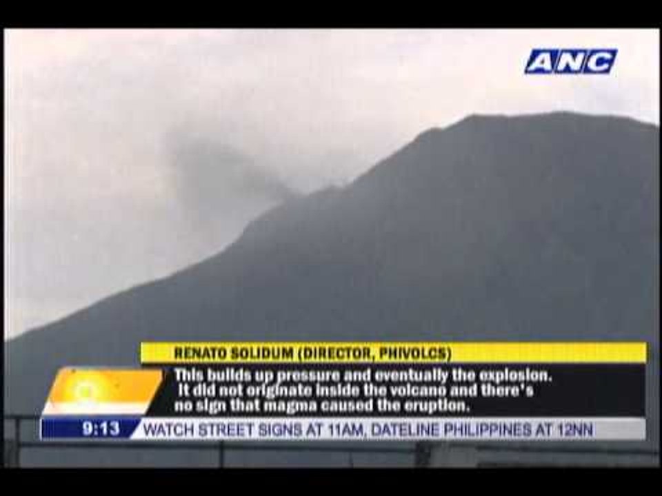 Bulusan Volcano under alert level 1