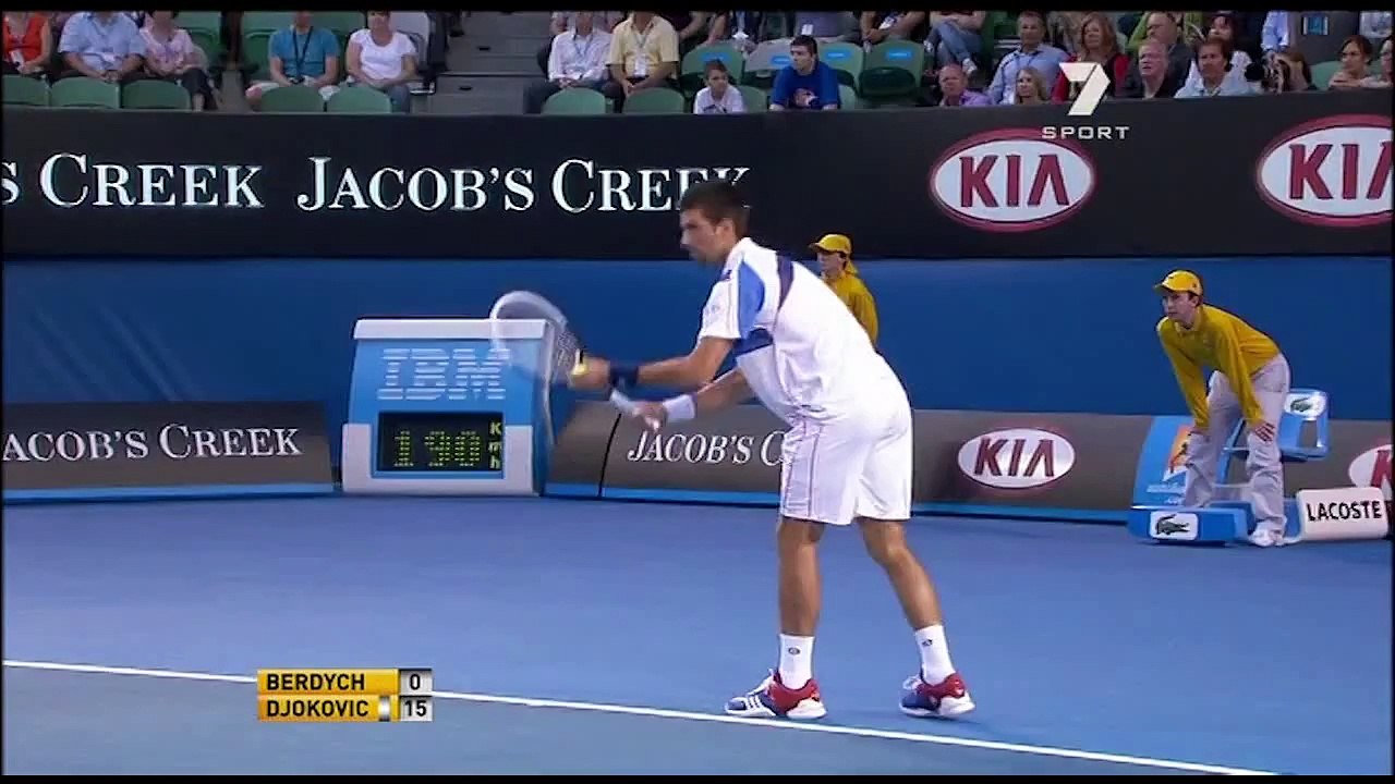 Australian Open 2011 QF Novak Djokovic  vs Tomas Berdych highlights