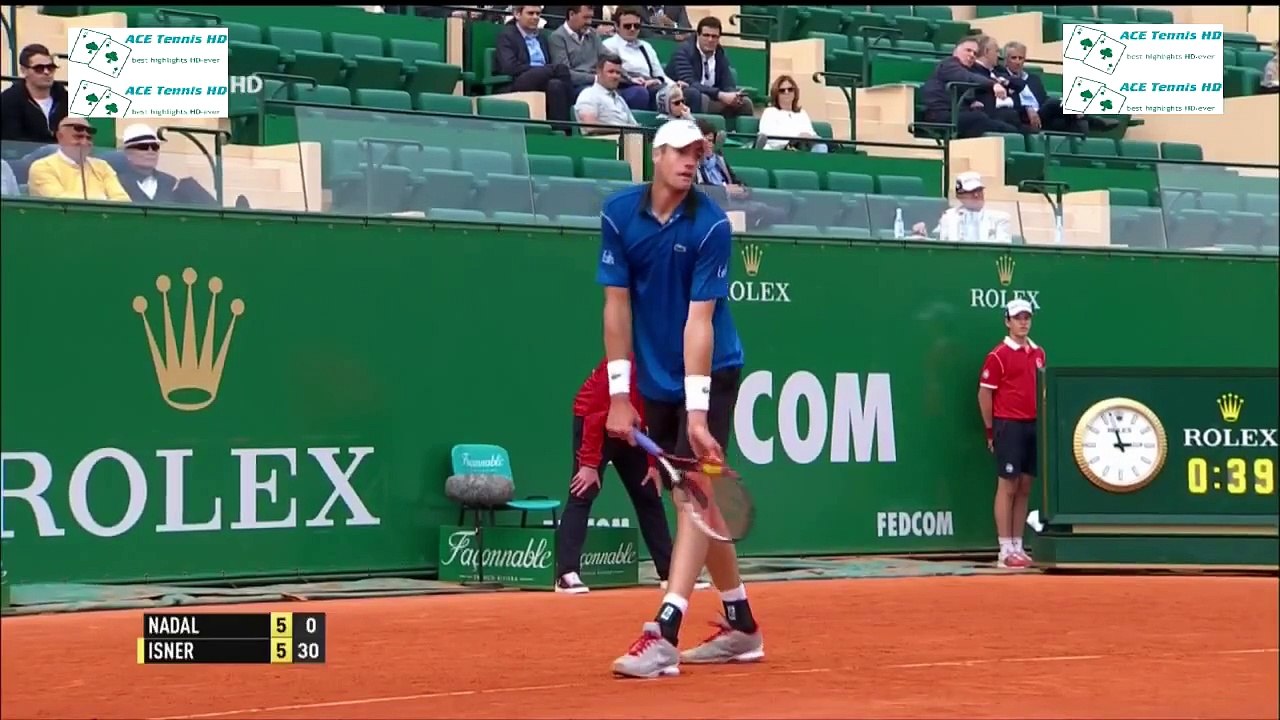 Rafael Nadal vs John Isner - 04/16/2015 - hightlights (HD720p 50fps) buy ACE TENNIS HD