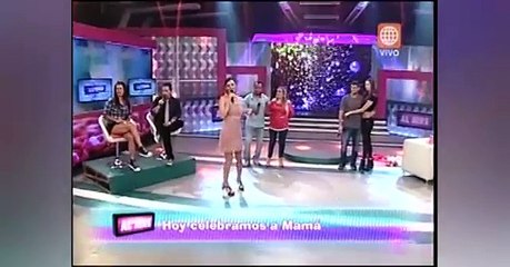 Sofía Franco se emociona con la visita de su hijo al programa