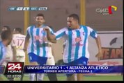 Bloque Deportivo: Universitario empató 1-1 con Alianza Atlético por Torneo Apertura (1/2)