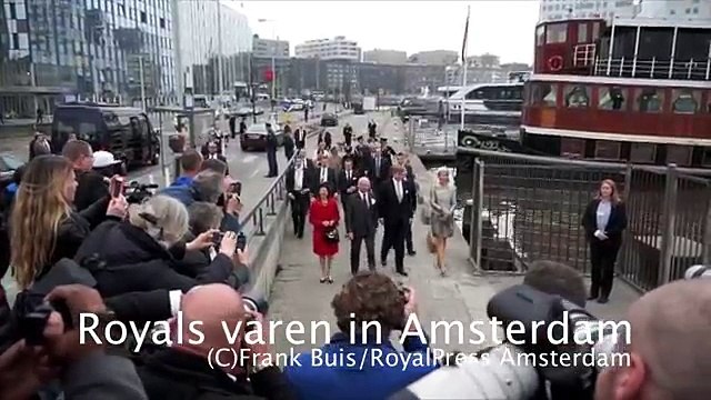 Willem Holleeder kijkt bij Royals, Koningin Maxima maken boottochtje door Amsterdam