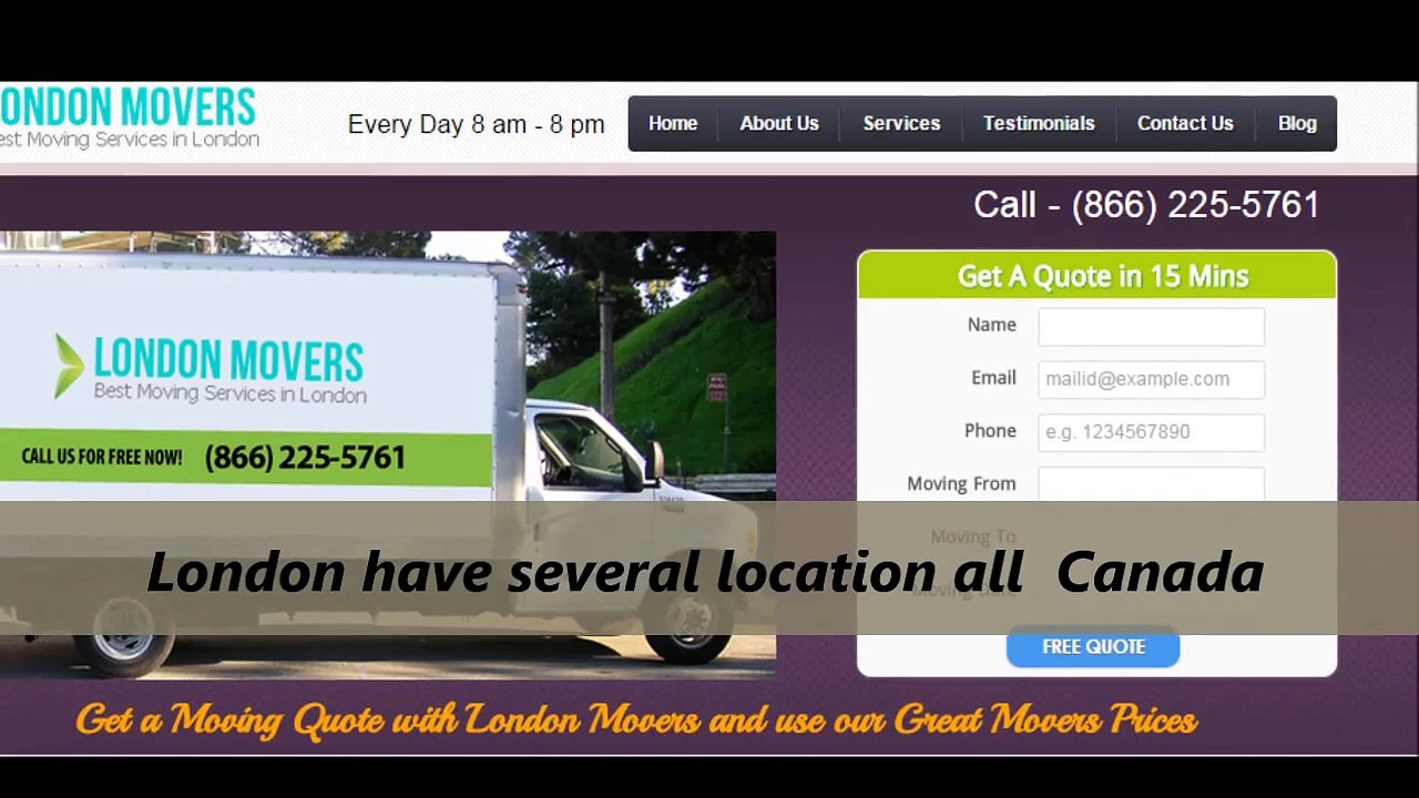 London Movers (Moving Company) : Get A Free Moving Quote