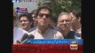 Chairman PTI Imran Khan Media Talk Outside Judicial Commission Supreme Court Islamabad 08 May 2015