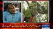 Karachi PTI Imran Khan party workers CUT TREES in NA246 for Imran Khan Jalsa