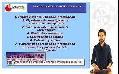 Metodología de investigación.Método científico y tipos de investigación(1/2).