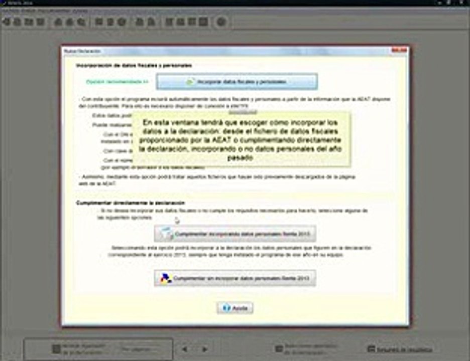 Renta 2014 - Programa PADRE Descarga conjunta de datos fiscales y traslado de datos