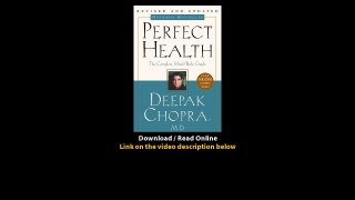 Download Perfect Health The Complete MindBody Guide Revised and Updated Edition