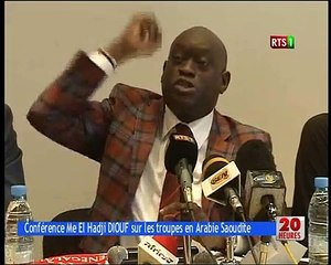 Conférence Me El Hadji DIOUF sur les Troupes en Arabie Saoudite