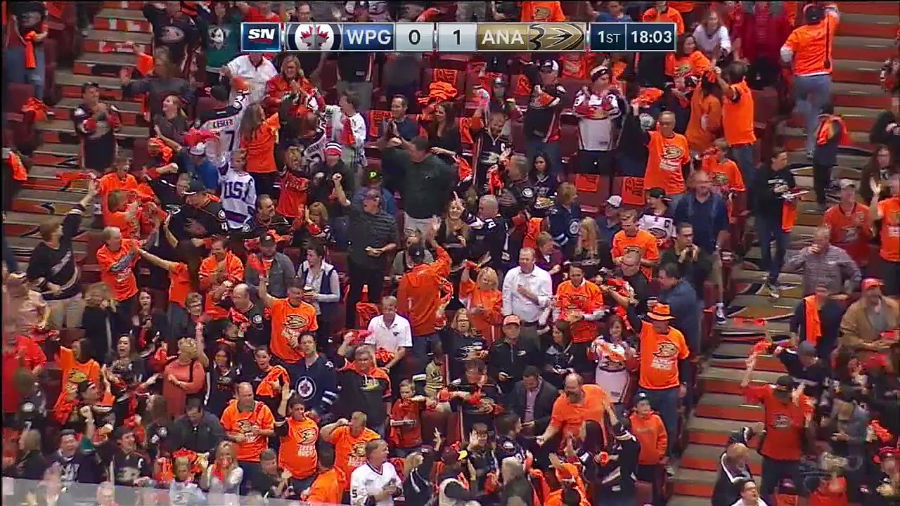 NHL 2014-15 Conference 1-4 Final G1 - Anaheim Ducks vs Winnipeg Jets - 2015.04.16 Highlights