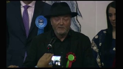 George Galloway MP gives his valedictory speech after losing the Bradford West seat.
