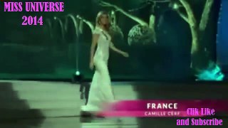 Miss Universe 2014 Premilinary Competition Evening Gown & Swimwear France - Camille Cerf