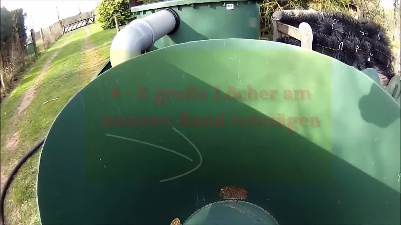 Teichfilter Selber Bauen aus 2 Regentonnen...Einfach, Schnell & Super