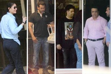 B-town biggies visit Salman Khan at his residence