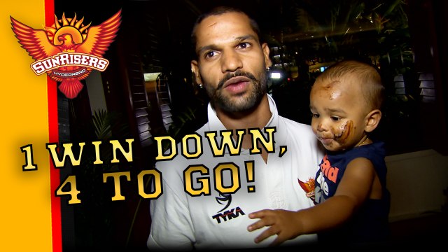 Rajasthan Royals defeated! Join the celebrations as Dhawan Junior gets his first face full of cake