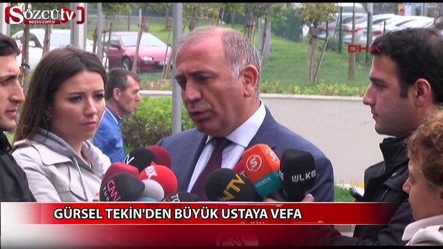 Gürsel Tekin'den büyük ustaya vefa