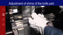 2-2 Adjustment of the knife part(low)