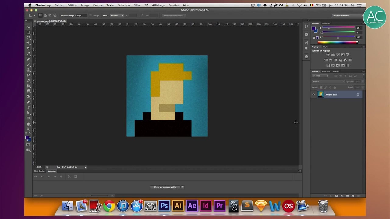 [Photoshop] Realisation d'un personnage retro 8Bits
