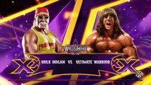 Hulk Hogan VS Ultimate Warrior - WrestleMania - WWE2K15 - 1080p