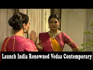 Sara Loren In Saree @ Vedaa Contemporary Weaves !