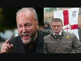 EDL Tommy Robinson clashes with George Galloway Radio