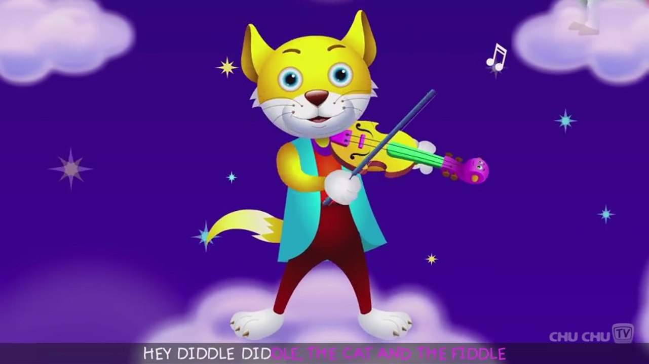 Hey Diddle Diddle Nursery Rhyme - ChaCha's Funny Dream Cartoon abc alphabet songs
