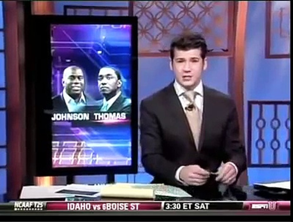 Fnl4.com Isiah Thomas  and Magic Johnson Beef