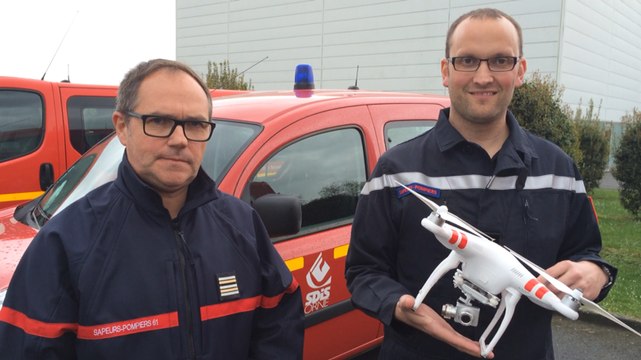 Un drone chez les pompiers de l'Orne