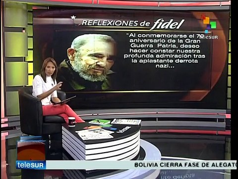 Fidel Castro expresa admiración a los soviéticos por la derrota nazi