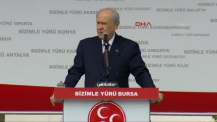 Bursa - Devlet Bahçeli Sizlerin Alın Terinizden Kesilen Paralarla Saray Diktiler