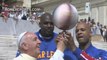 Pope Francis Tries Ball-Spinning with Harlem Globetrotters!