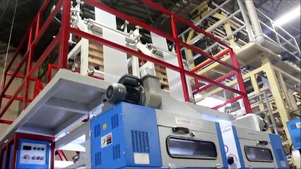 Double die HDPE-LDPE Plastic Nylon Bag Machine