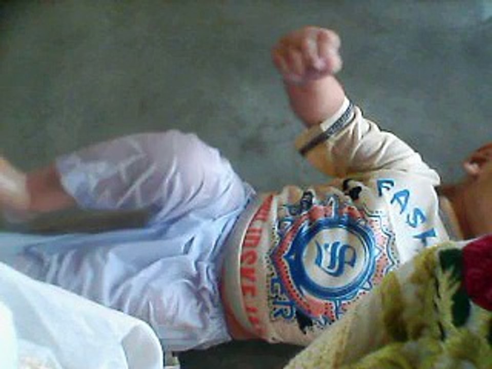 Cute baby playing awesomely (Arham)