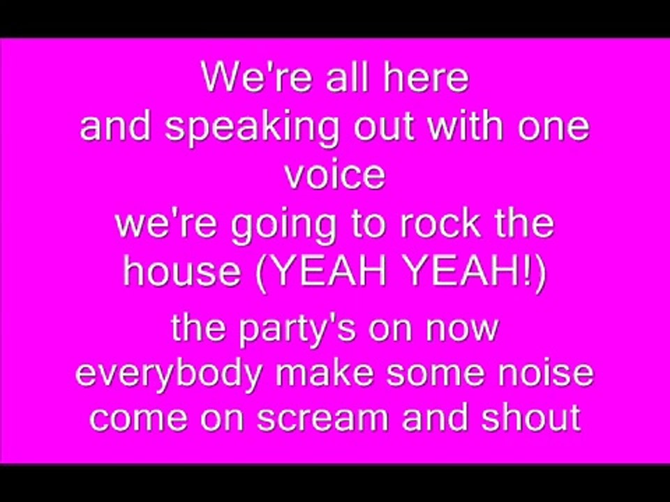 High School Musical-We're all in this together lyrics