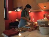 Chef Carlin cooks steamed Japanese sweet potatoes