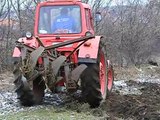 MTZ-80 plowing