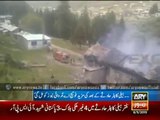 Exclusive Footage of Helicopter Crash Site in Gilgit