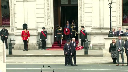 Britain's Party leaders commemorate VE Day